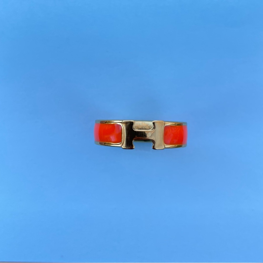 Orange Hermes ring